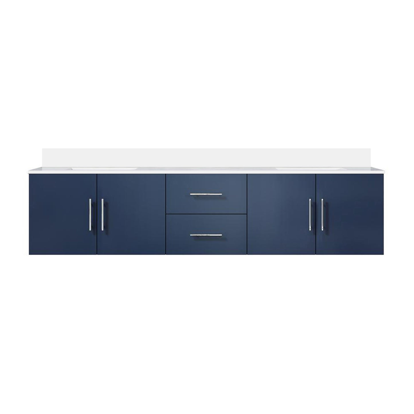 Geneva 80 in. W x 22 in. D Navy Blue Double Bath Vanity