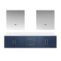 Geneva 80 in. W x 22 in. D Navy Blue Double Bath Vanity
