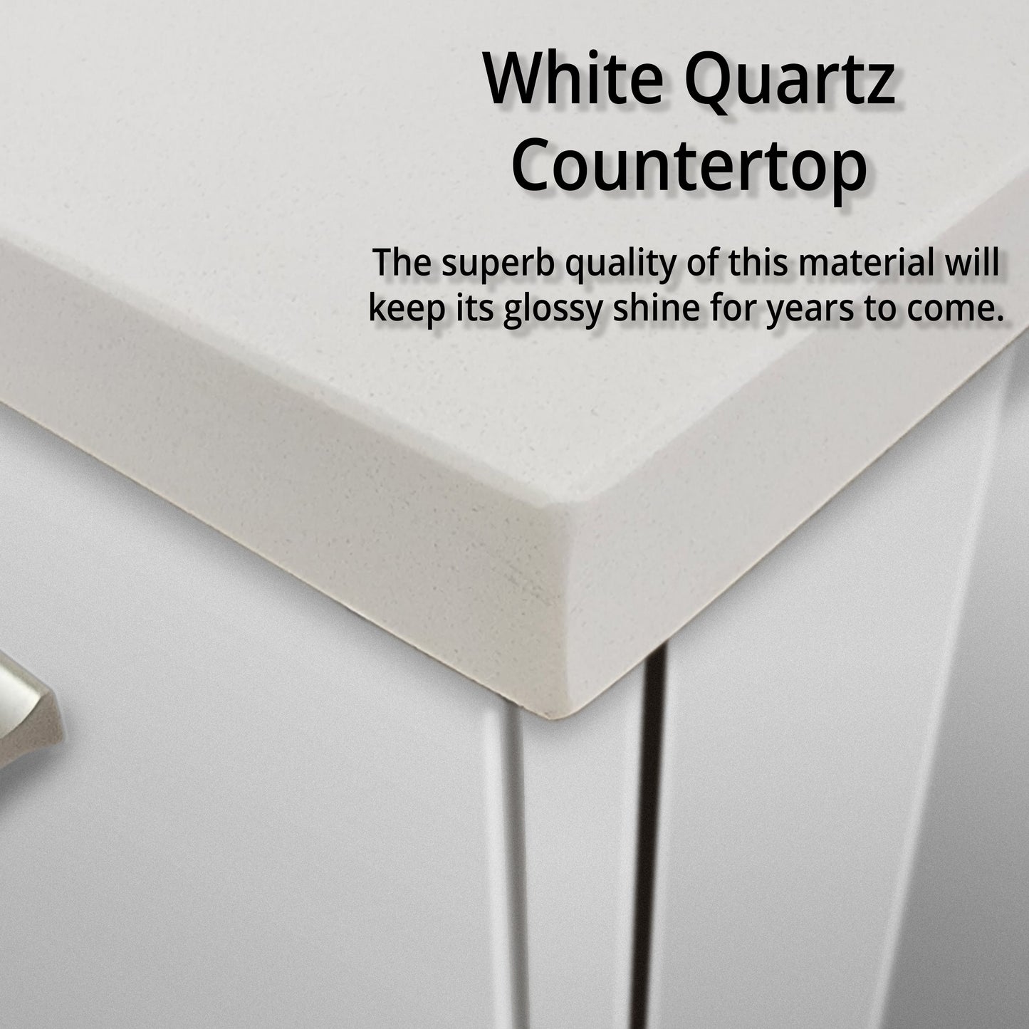 Geneva 80 in. W x 22 in. D Glossy White Double Bath Vanity