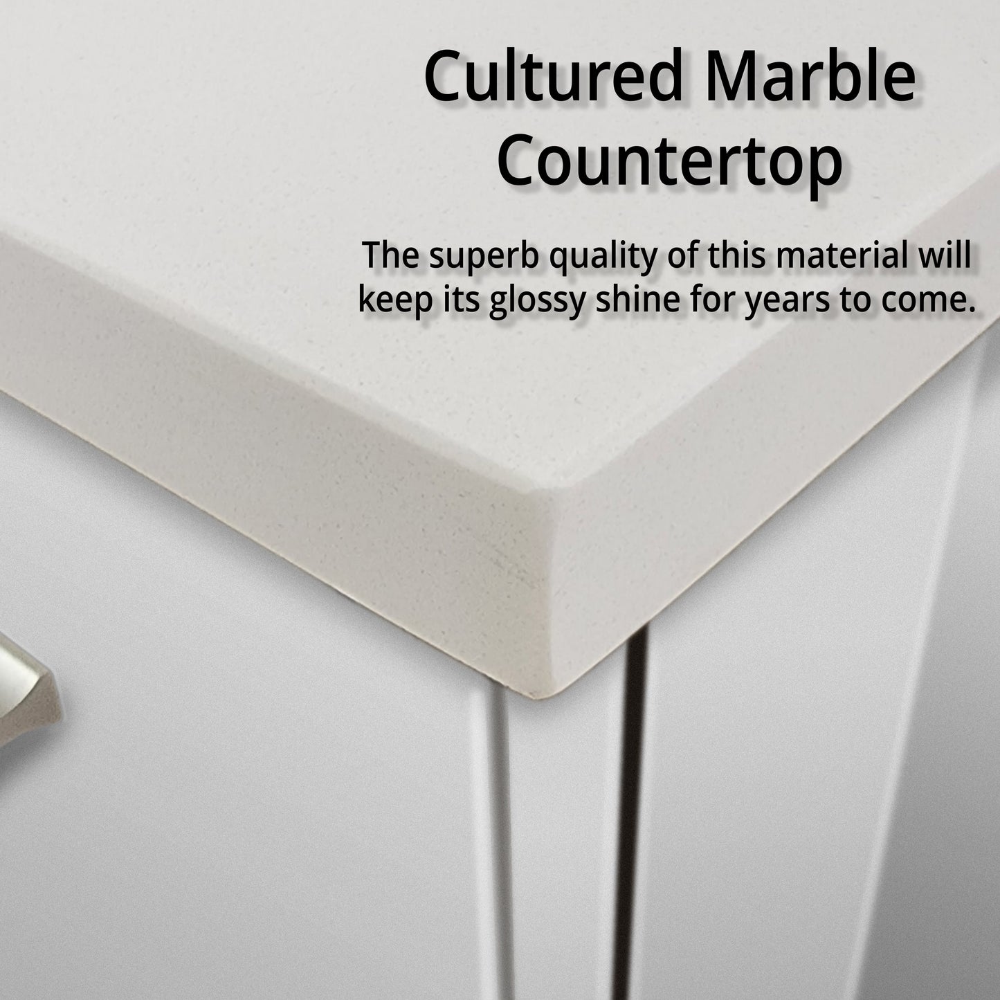 Geneva 80 in. W x 22 in. D Glossy White Double Bath Vanity
