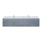 Geneva 84 in. W x 22 in. D Dark Grey Double Bath Vanity