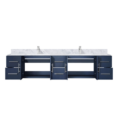 Geneva 84 in. W x 22 in. D Navy Blue Double Bath Vanity