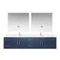 Geneva 84 in. W x 22 in. D Navy Blue Double Bath Vanity
