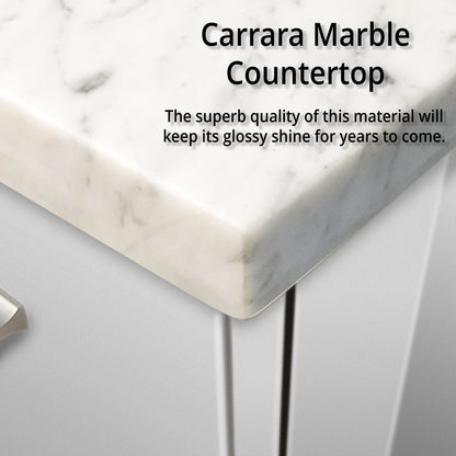 Geneva 84 in. W x 22 in. D Glossy White Double Bath Vanity