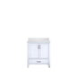 Lexora Jacques 30" White Bathroom Vanity | Modern Solid Wood Cabinet