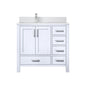 Jacques 36 in. W x 22 in. D Left Offset White Bath Vanity