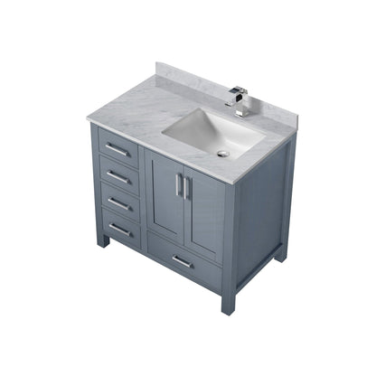 Jacques 36 in. W x 22 in. D Right Offset Dark Grey Bath Vanity