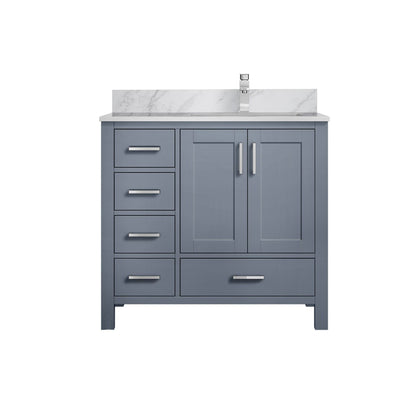 Jacques 36 in. W x 22 in. D Right Offset Dark Grey Bath Vanity