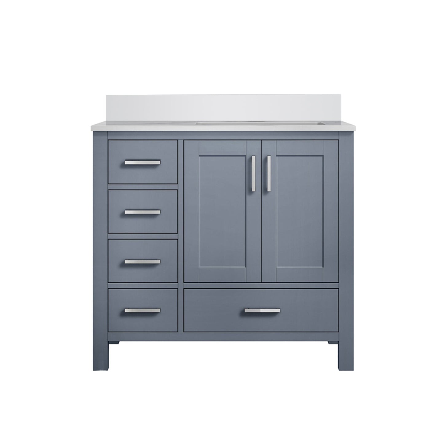 Jacques 36 in. W x 22 in. D Right Offset Dark Grey Bath Vanity