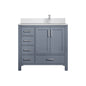 Jacques 36 in. W x 22 in. D Right Offset Dark Grey Bath Vanity