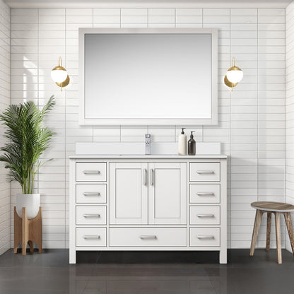 Jacques 48 in. W x 22 in. D White Bath Vanity