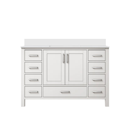 Jacques 48 in. W x 22 in. D White Bath Vanity