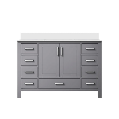 Jacques 48 in. W x 22 in. D Dark Grey Bath Vanity and Cultured Marble Top