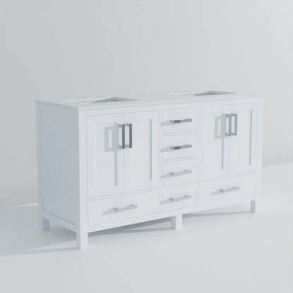 Jacques 60 in. W x 22 in. D White Bath Vanity