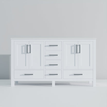 Jacques 60 in. W x 22 in. D White Bath Vanity