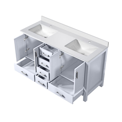Jacques 60 in. W x 22 in. D White Bath Vanity