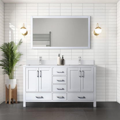 Jacques 60 in. W x 22 in. D White Bath Vanity