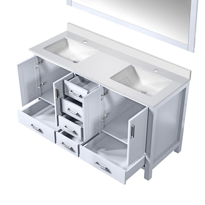 Jacques 60 in. W x 22 in. D White Bath Vanity