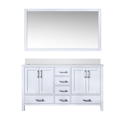 Jacques 60 in. W x 22 in. D White Bath Vanity