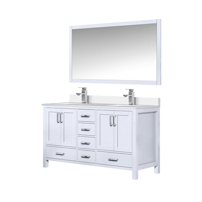 Jacques 60 in. W x 22 in. D White Bath Vanity