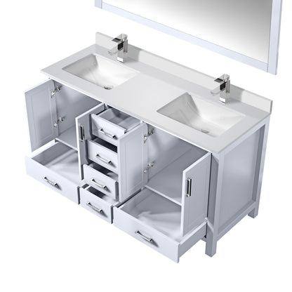 Jacques 60 in. W x 22 in. D White Bath Vanity