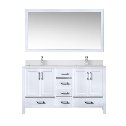 Jacques 60 in. W x 22 in. D White Bath Vanity