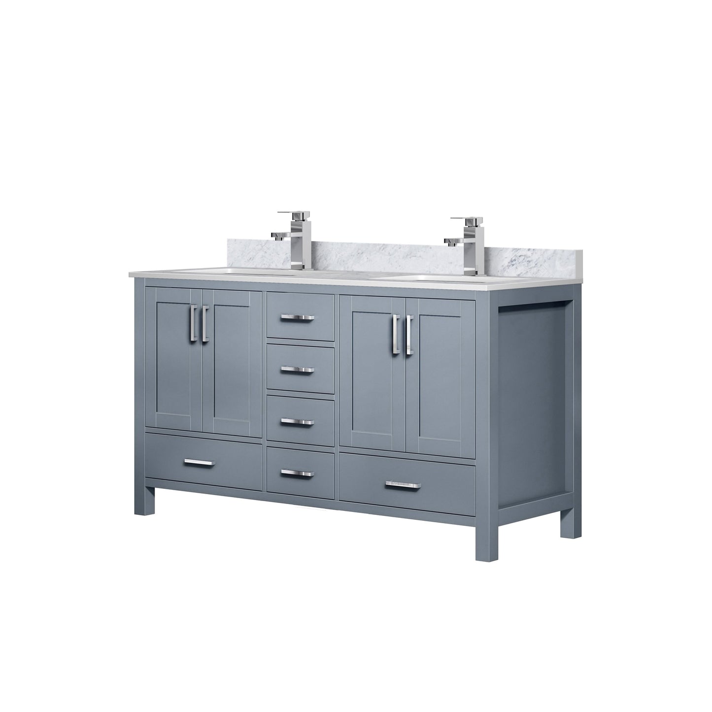 Jacques 60 in. W x 22 in. D Dark Grey Double Bath Vanity