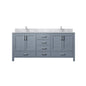 Jacques 60 in. W x 22 in. D Dark Grey Double Bath Vanity