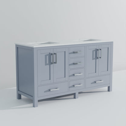Jacques 60 in. W x 22 in. D Dark Grey Bath Vanity