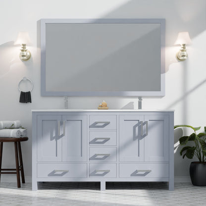 Jacques 60 in. W x 22 in. D Dark Grey Bath Vanity
