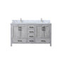 Jacques 60 in. W x 22 in. D Distressed Grey Double Bath Vanity