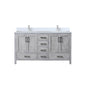 Jacques 60 in. W x 22 in. D Distressed Grey Bath Vanity