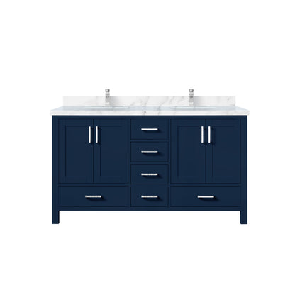 Jacques 60 in. W x 22 in. D Navy Blue Double Bath Vanity