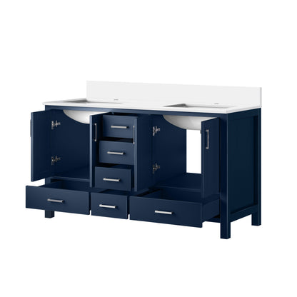 Jacques 60 in. W x 22 in. D Navy Blue Bath Vanity