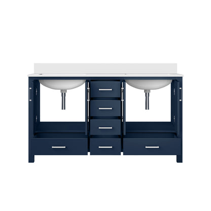Jacques 60 in. W x 22 in. D Navy Blue Bath Vanity