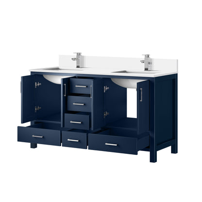 Jacques 60 in. W x 22 in. D Navy Blue Bath Vanity