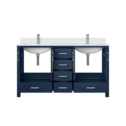Jacques 60 in. W x 22 in. D Navy Blue Bath Vanity
