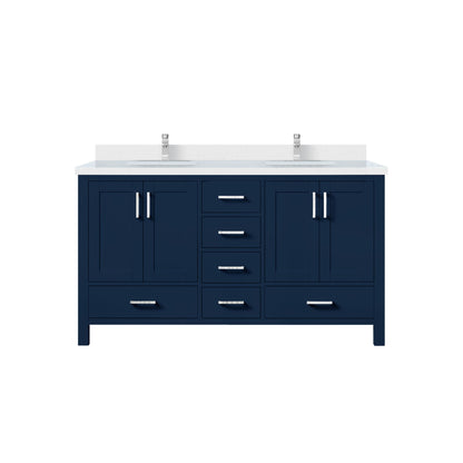 Jacques 60 in. W x 22 in. D Navy Blue Bath Vanity