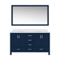 Jacques 60 in. W x 22 in. D Navy Blue Bath Vanity
