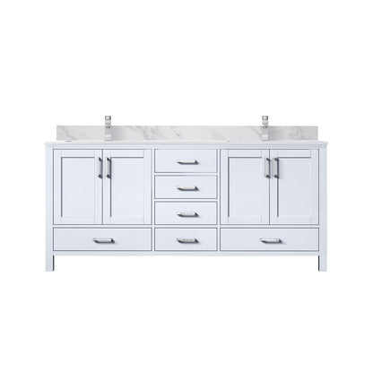 Jacques 72 in. W x 22 in. D White Double Bath Vanity