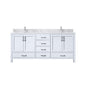 Jacques 72 in. W x 22 in. D White Double Bath Vanity