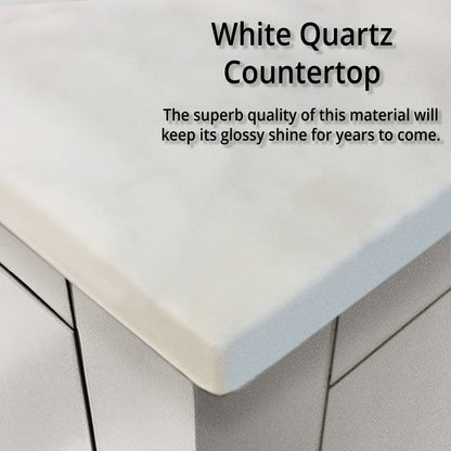 Jacques 72 in. W x 22 in. D White Double Bath Vanity