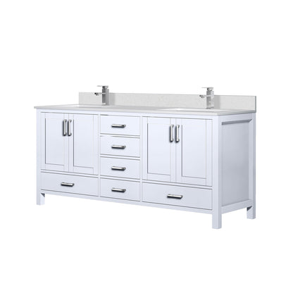 Jacques 72 in. W x 22 in. D White Double Bath Vanity