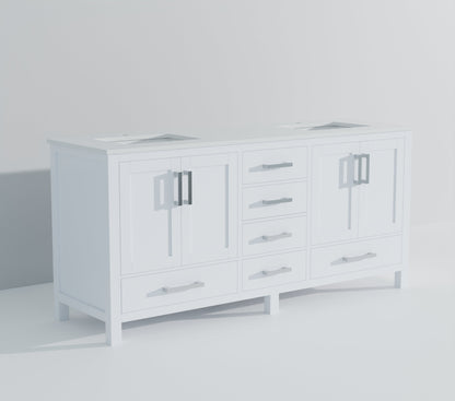 Jacques 72 in. W x 22 in. D White Bath Vanity