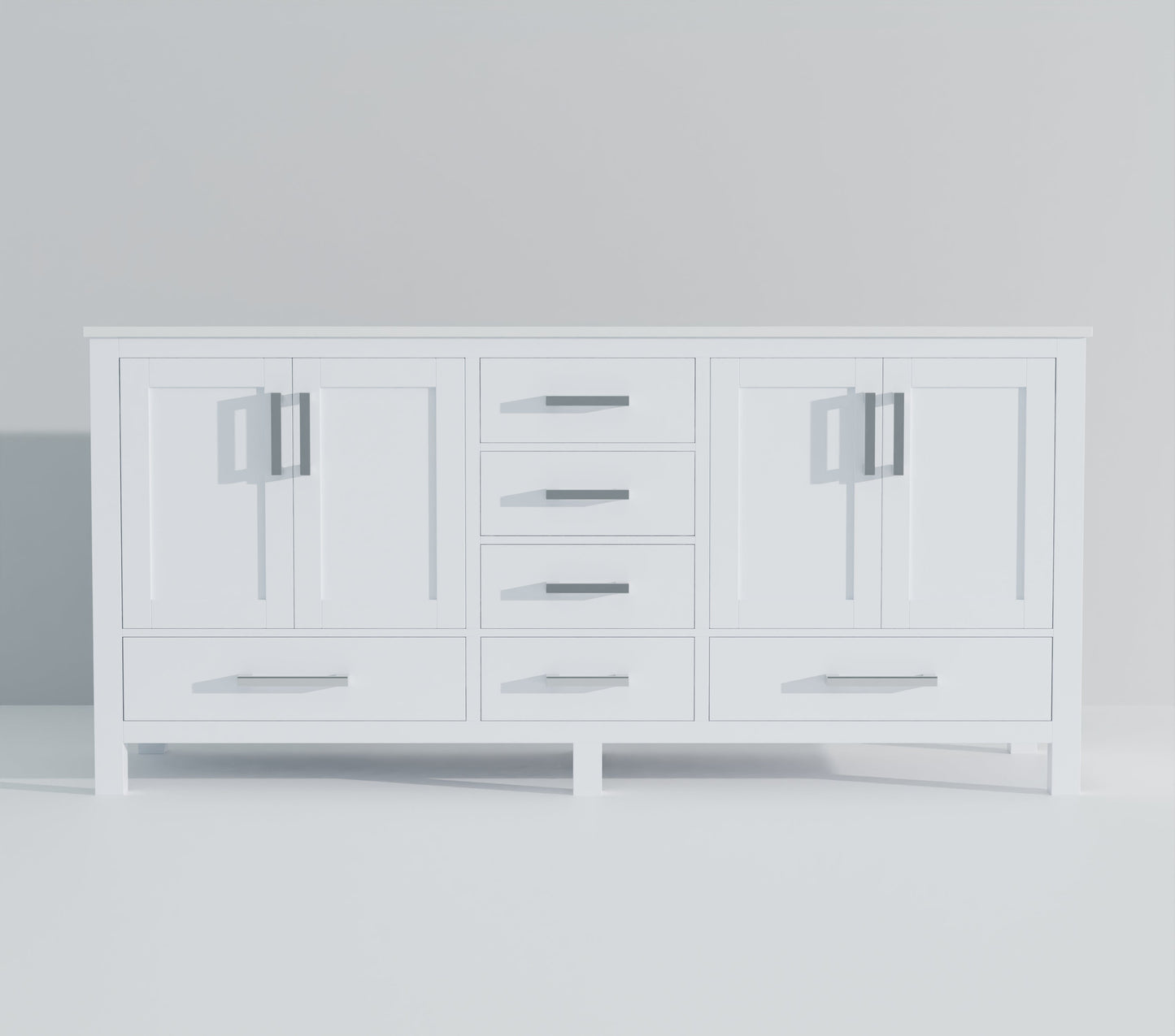 Jacques 72 in. W x 22 in. D White Bath Vanity