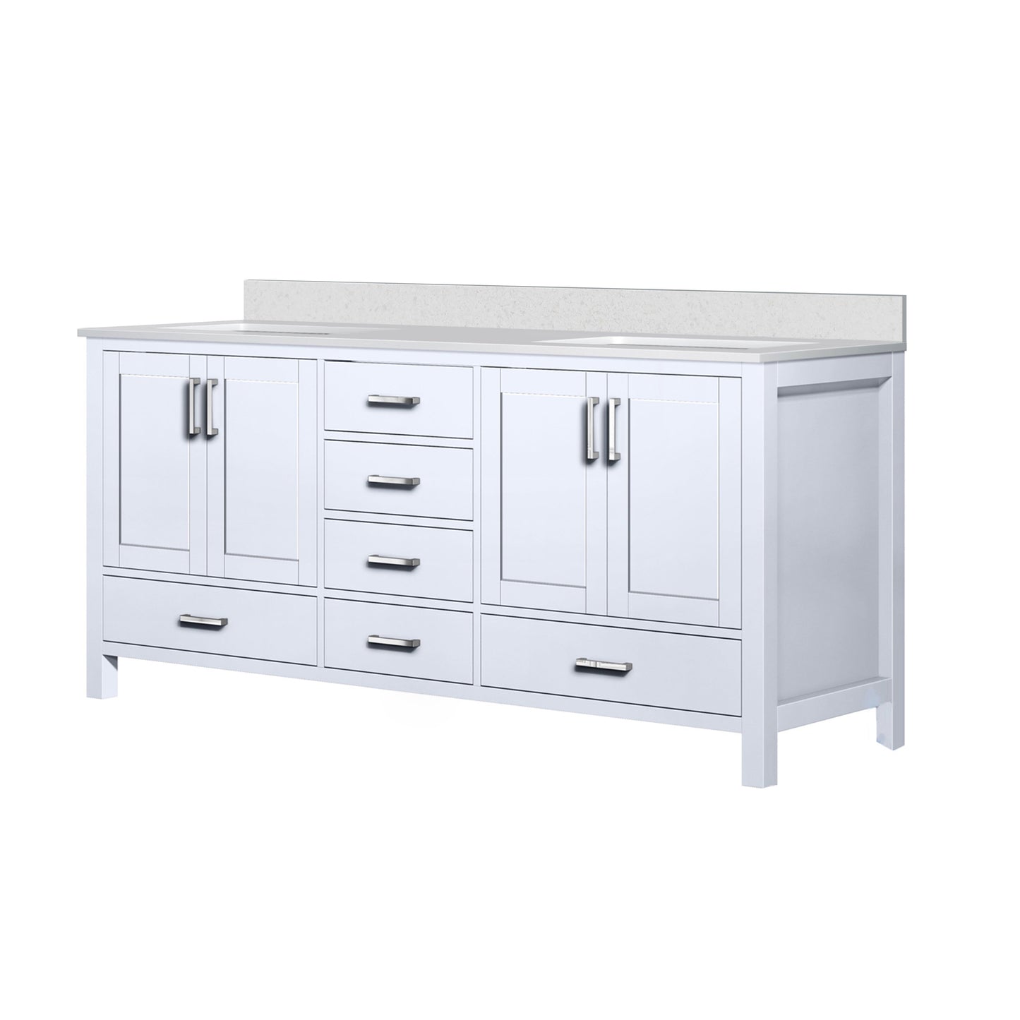 Jacques 72 in. W x 22 in. D White Bath Vanity