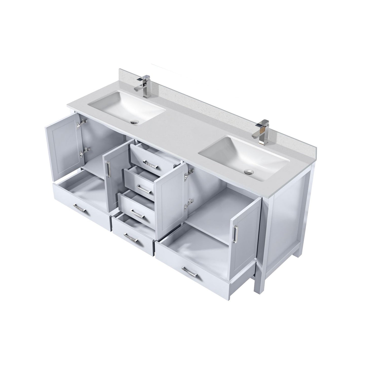 Jacques 72 in. W x 22 in. D White Bath Vanity