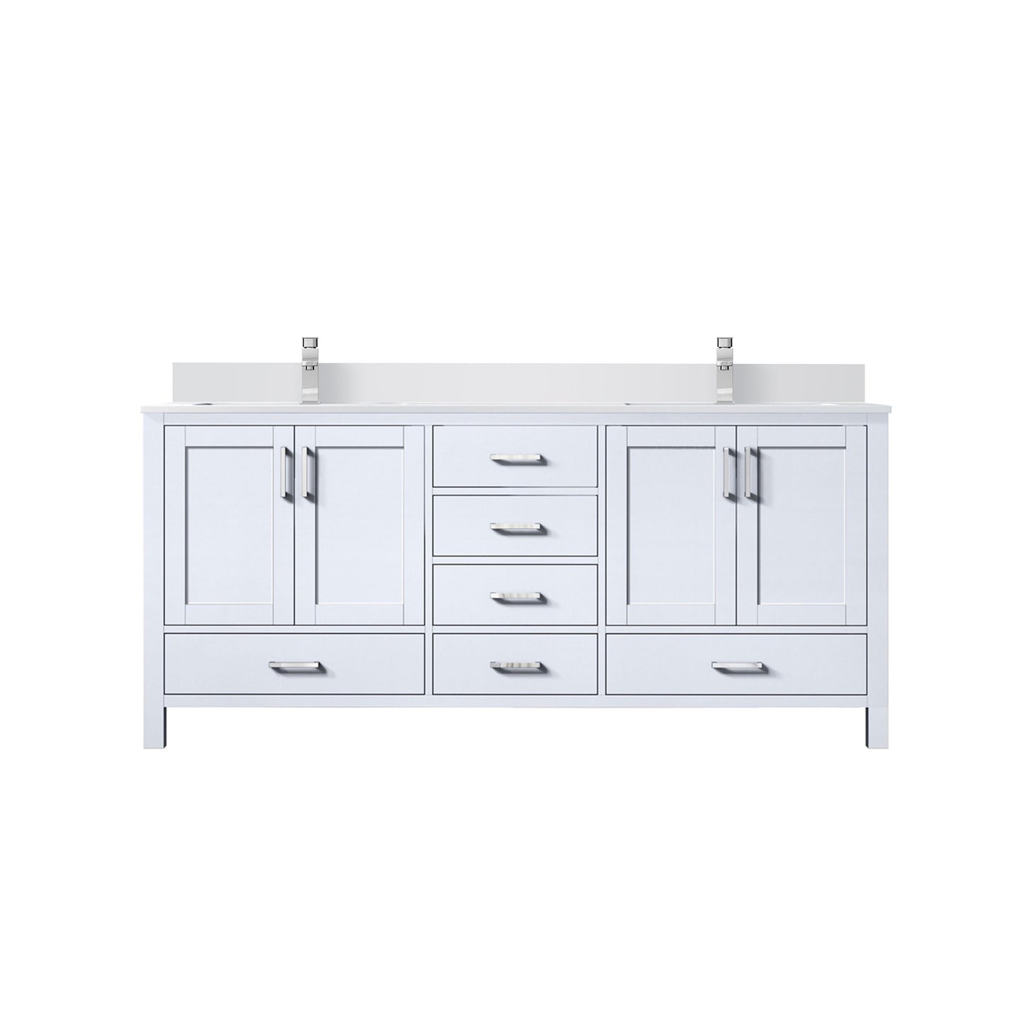 Jacques 72 in. W x 22 in. D White Bath Vanity