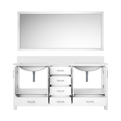 Jacques 72 in. W x 22 in. D White Bath Vanity