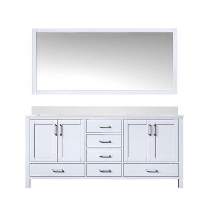 Jacques 72 in. W x 22 in. D White Bath Vanity